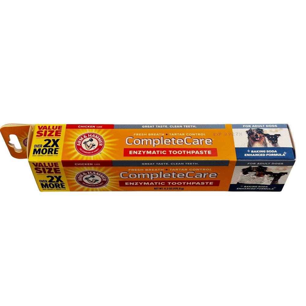 Arm & Hammer Complete Care Enzymatic Dog Toothpaste with Baking Soda and Calcium